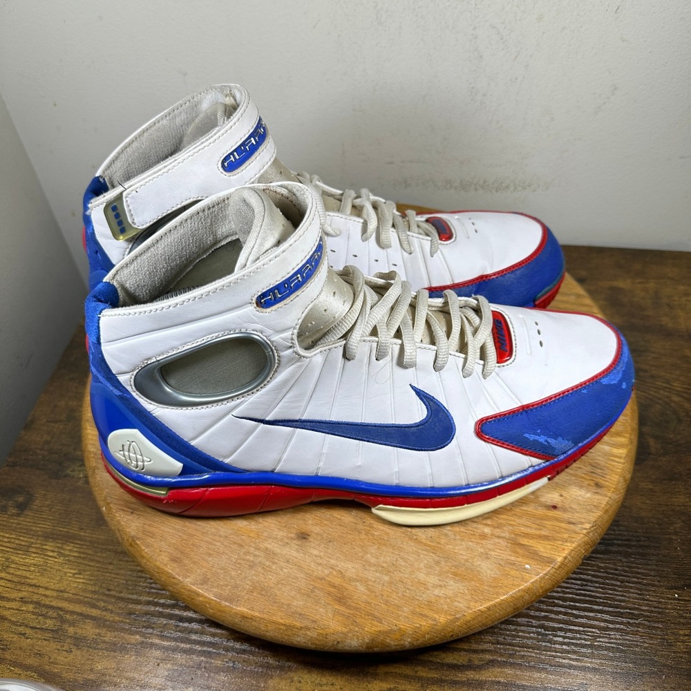 Nike Air Zoom Huarache 2K4 Mens Basketball Shoes White Size 12 308475-100